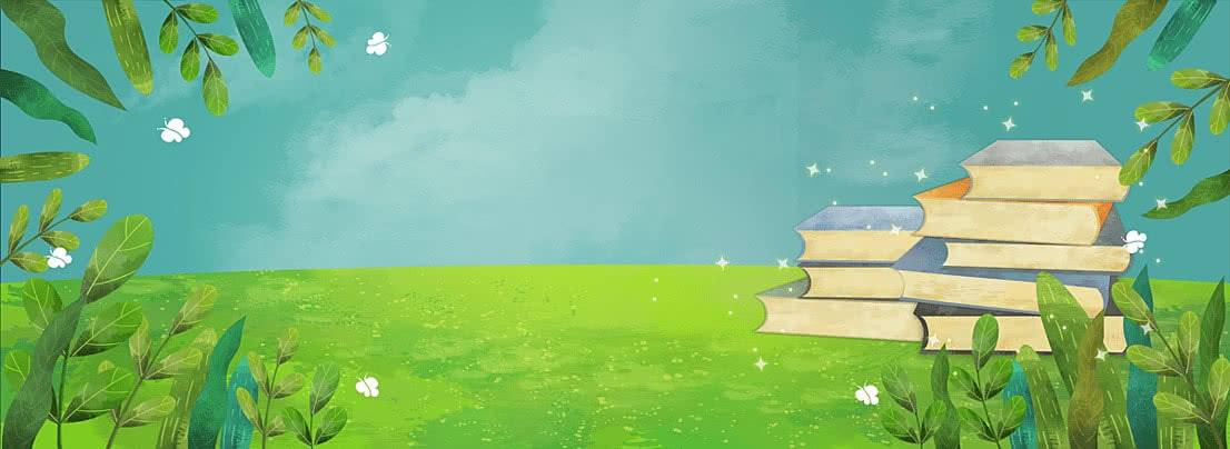Pngtree Cartoon Books Nature Landscape Paintings National Reading Blue Background Image 930877